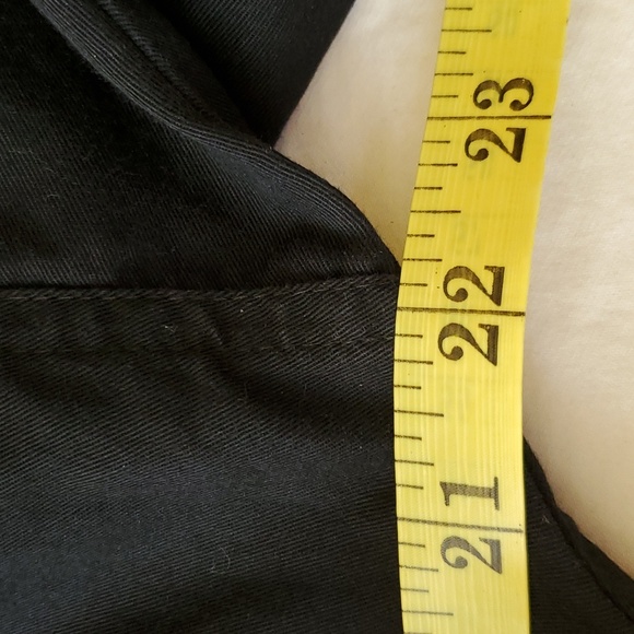 Vtg D Frank Size 6 Black Belted Shirt Dress Dolman Sleeves and Side Seam Pockets - Picture 12 of 16